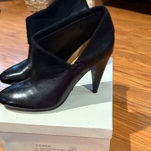 Coach Black Women's High Heel Ankle Boots